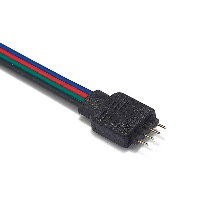 4-контактный разъем для светодиодной ленты RGB 10/15 см штепсельная розетка 3528 5050