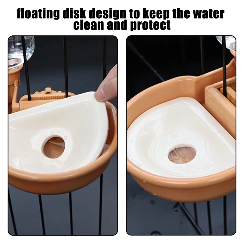 Поилка для кроликов клетки 480 мл поилка воды противокапельная миска собак