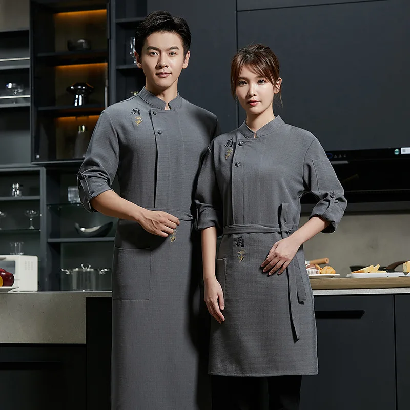 Новая Униформа шеф-повара с флисовой подкладкой для ресторана кейтеринга