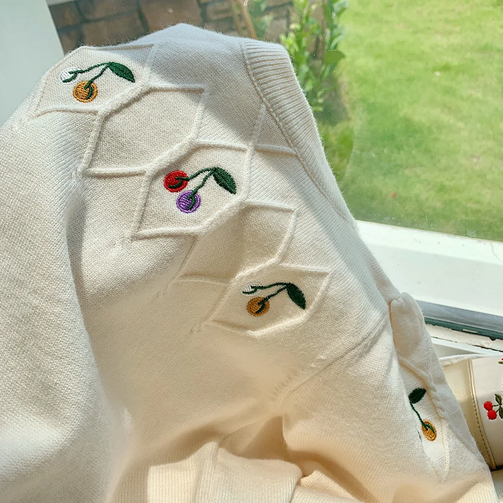 Свитер для маленьких девочек свитер с цветочной вышивкой трикотажная одежда