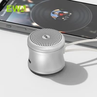 ewa a119 mini bluetooth speaker ipx7 waterproof tws interconnected stereo speaker metal wireless ultra long play music portable