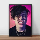 Постеры и принты рок-певицы Yungblud, Настенная картина на холсте, ВИНТАЖНЫЙ ПЛАКАТ, декоративный домашний декор