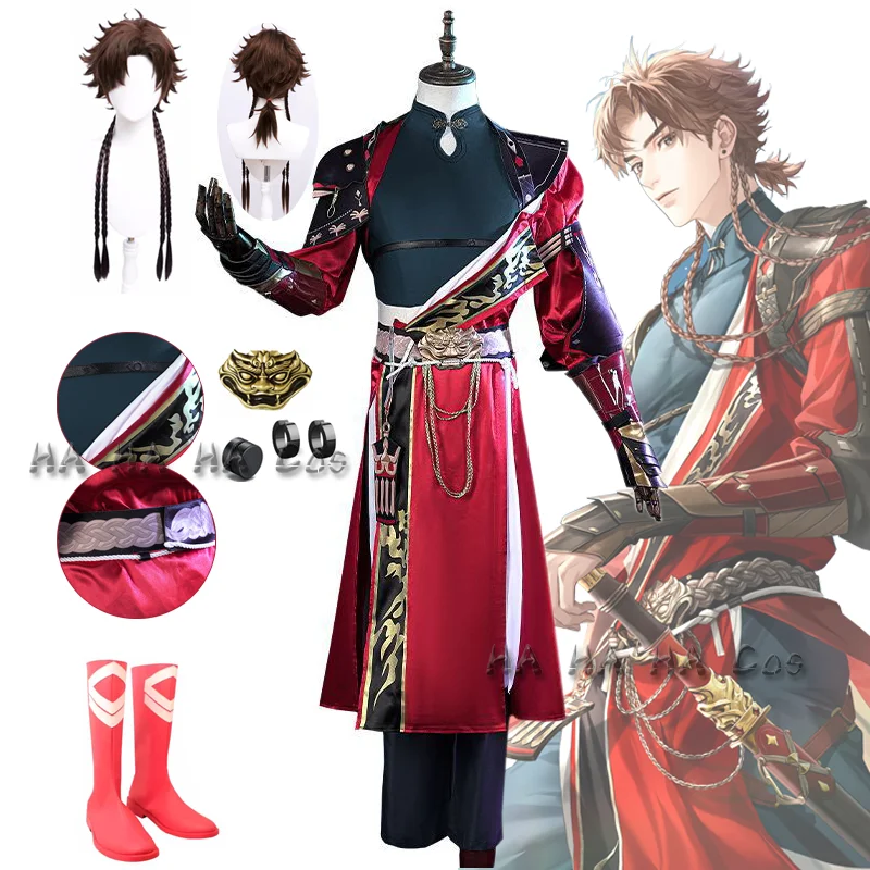 

Games Dai Hao Yuan Sun Ce Cosplay Costumes Ancient Costume Hanfu Set Wig Shoes Halloween Carnival Party Outfit Role Play Props