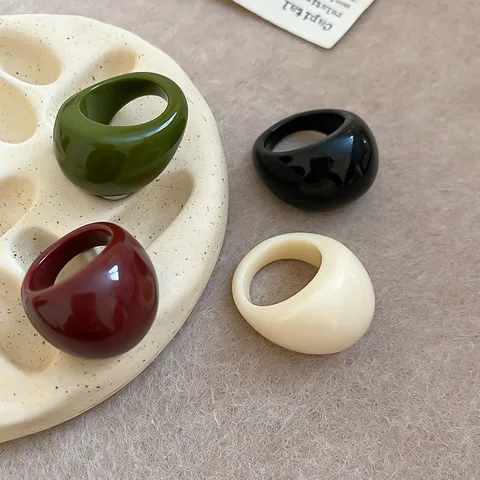 HangZhi набор колец из смолы 4 шт.