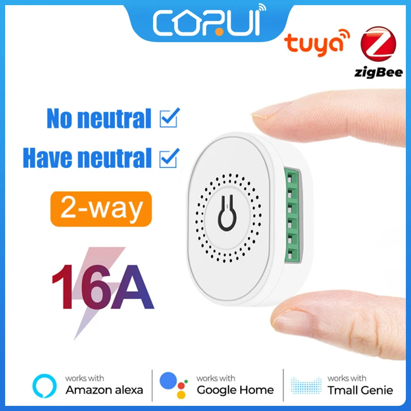 

CoRui Tuya Zigbee Smart Switch Hub Gateway Support Two Way Control Remote Control App Work With Smart Life Alexa Google Home
