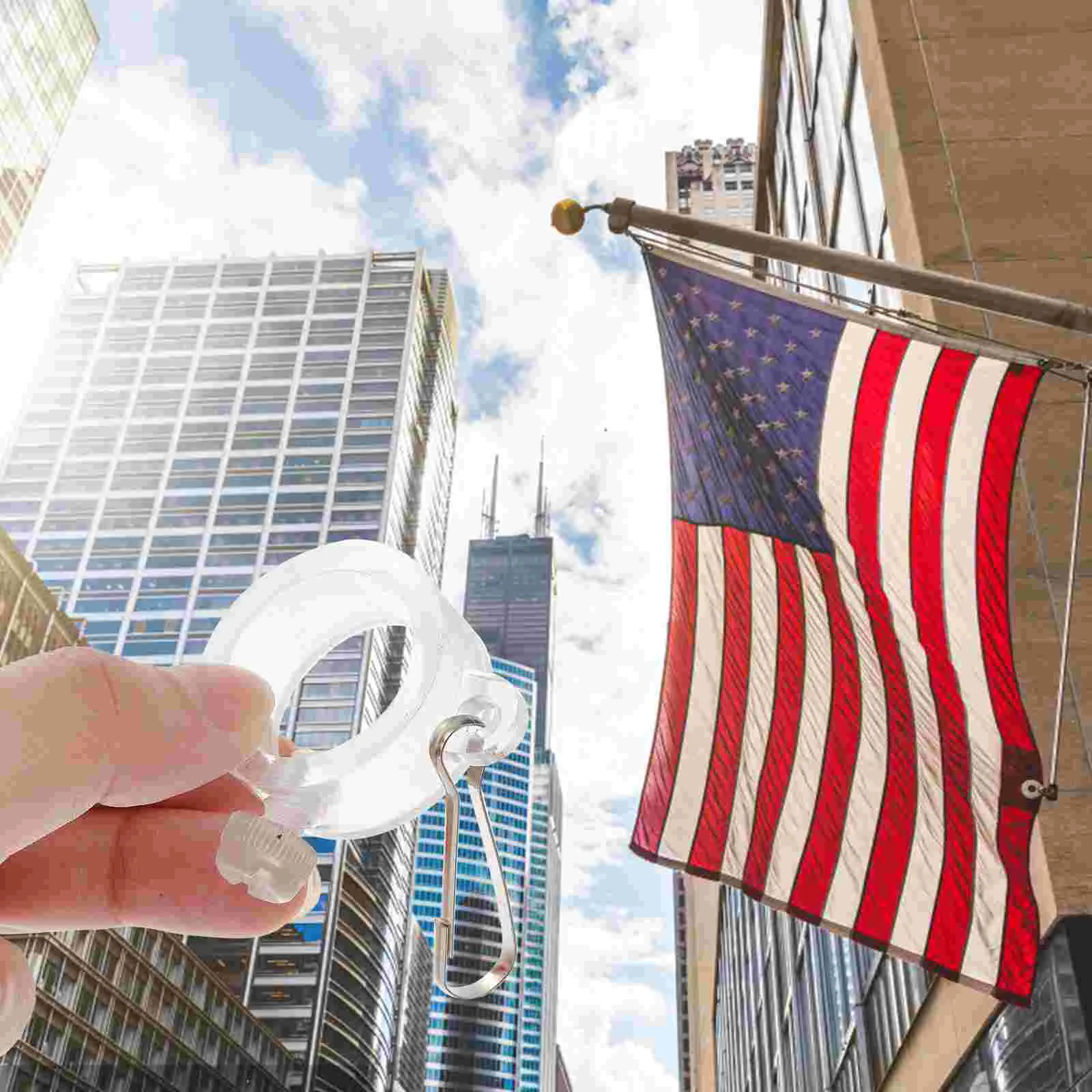 

10 Pcs Mounting Rings Fasteners Metal Flag Rotating Flag Ring Flag Poles House The Sign Flagpole Rotating Rings