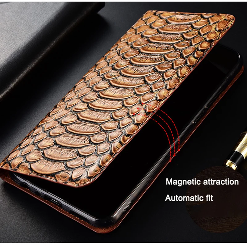 Cowhide Genuine Leather Case For iPhone 11 12 13 14 Pro Max Mini 6 6s 7 8 Plus XR XS Max SE Snakeskin Veins Wallet Flip Cover