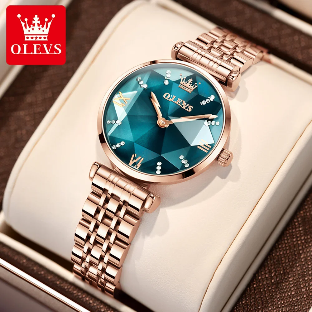 

OLEVS 6642 Waterproof Stainless Steel Strap Watch for Women Japan Quartz Fashion Japanese Movement Luxury Women Wristwatches