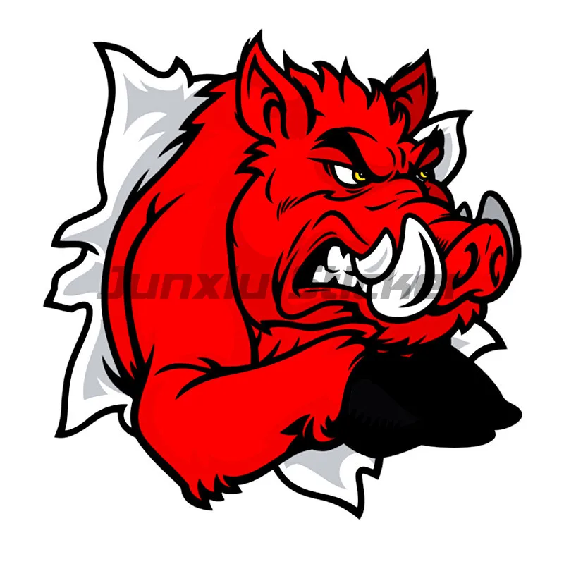 

Vinyl High Quality Self-adhesive Decal Wild Boar Car Sticker Waterproof Auto Decors on Bumper Rear Window