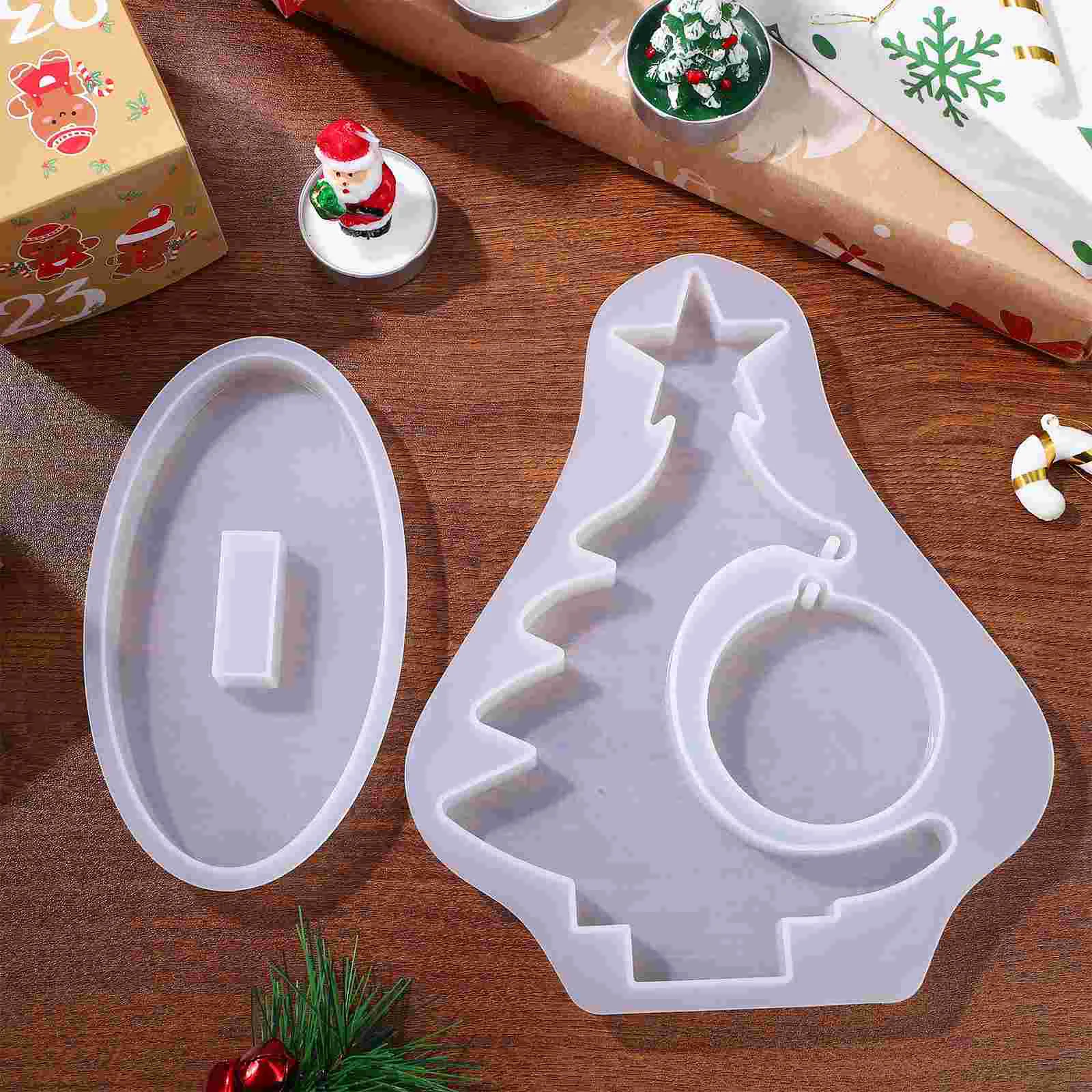 Прозрачный клей форма для рождественской елки силиконовая тематическая