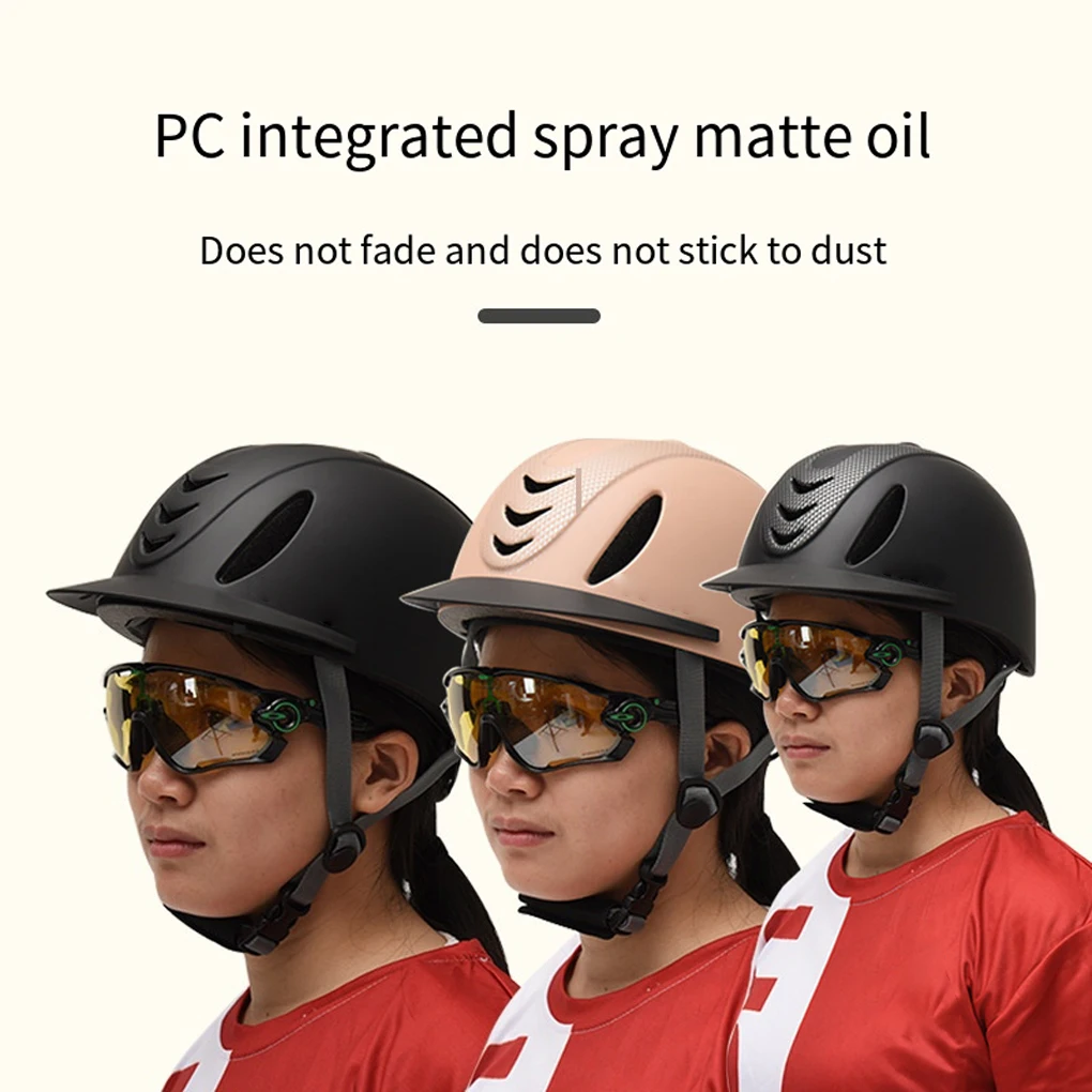 

Horse Head Helmets Lightweight Durable Equestrian Helmet Dust Resistant Riding Cap Adults Outdoor Activites Khaki 1