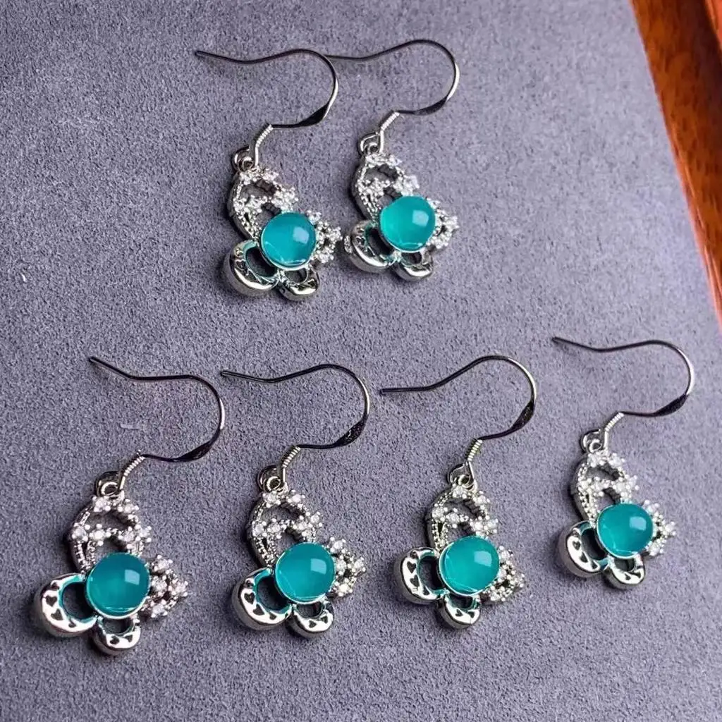 

5pairs natural amazonite stud earrings wholesale