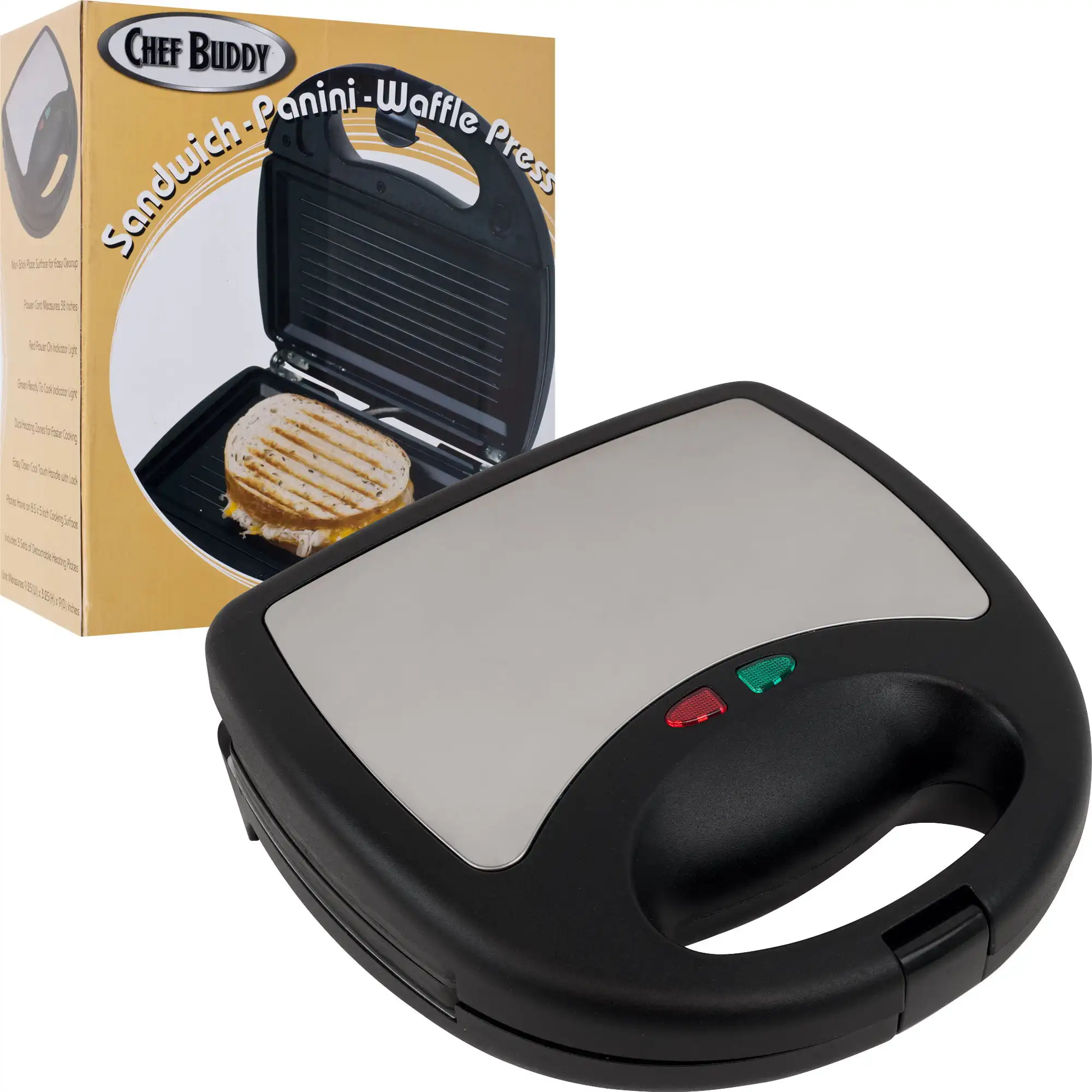 

3 in 1 Sandwich Panini and Waffle Press