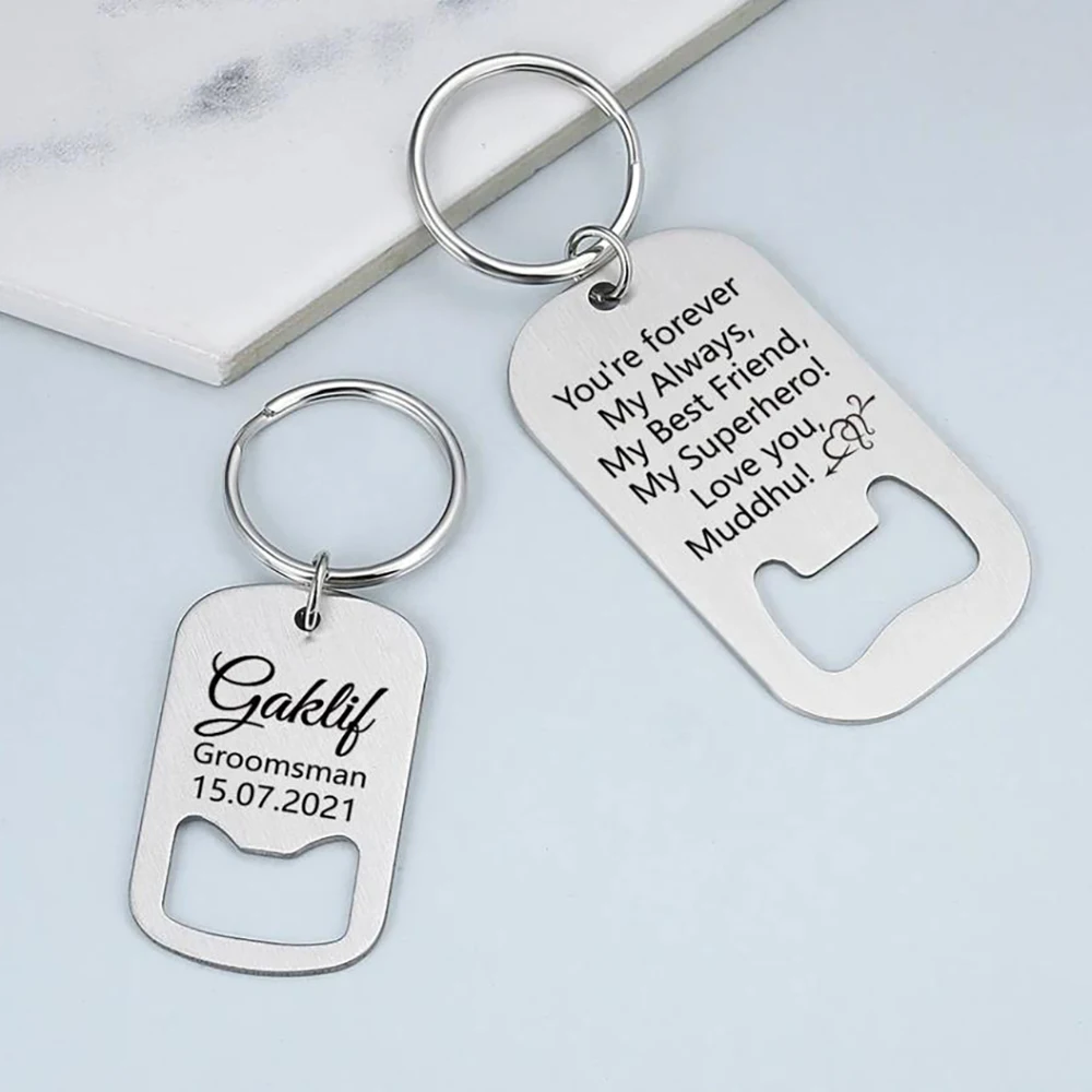 Открывалка для бутылок с гравировкой на заказ открывашка свадебные сувениры