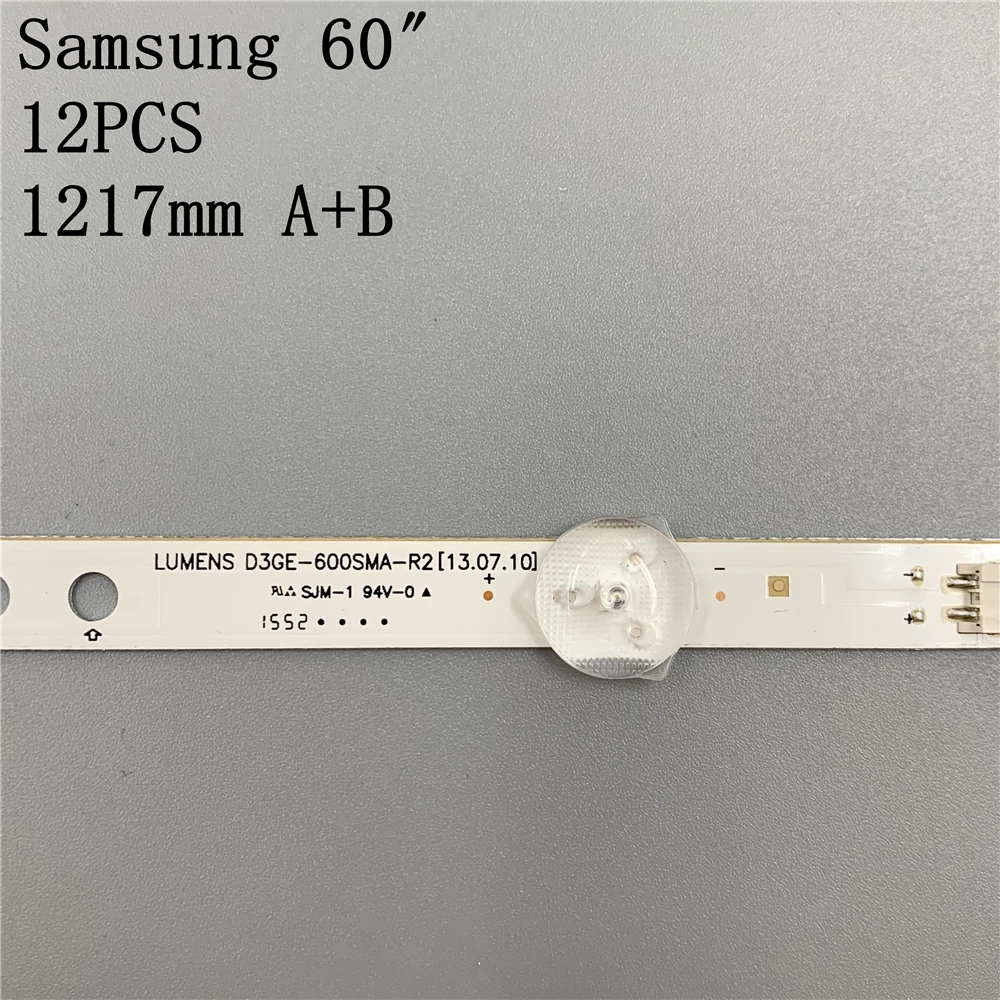 

New Original 12 PCS LED backlight strip for UE60J6200 UN60J6200 UN60FH6003 UN60H6203 D3GE-600SMA-R2 600SMB-R1 BN96-29074A 29075A