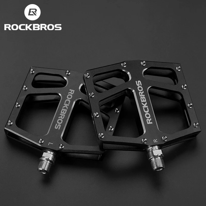 

ROCKBROS Bicycle Pedals Aluminium Alloy Sealed Bearings Widened Pedal Waterproof Anti-slip BMX MTB MTB Road Cycling Pedal