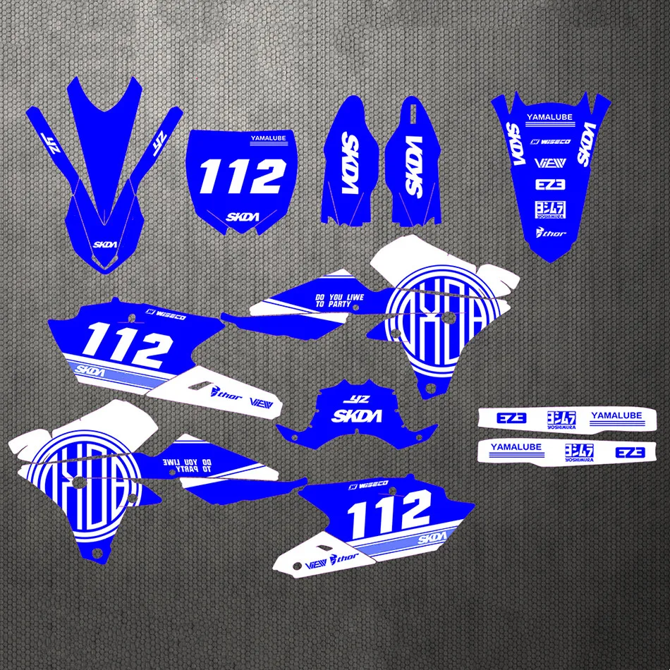 Бесплатный набор индивидуальных графических наклеек 3M для мотоцикла Yamaha WRF450 WR450F 2016 2017 2018 WR 450F 450 WRF.