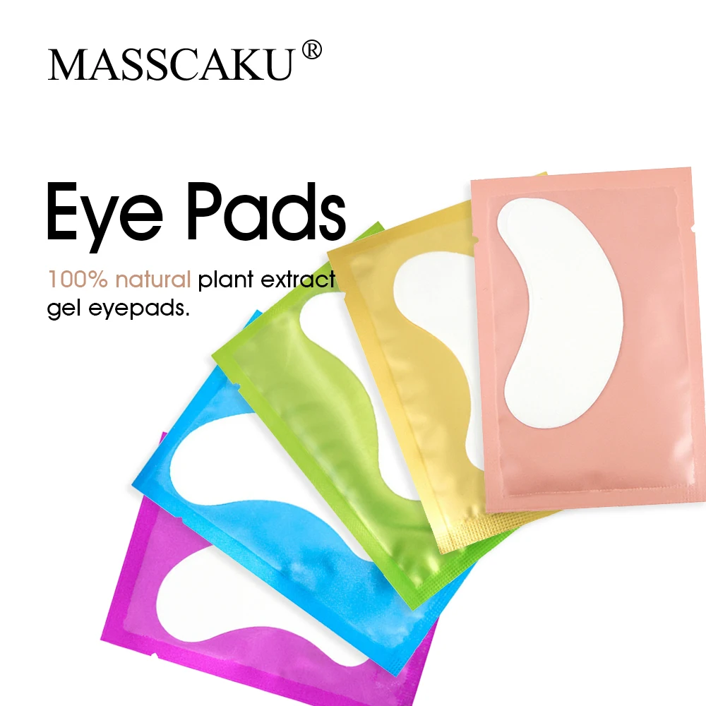 

MASSCAKU Under Eye Patch for Eyelash Extensions Paper Tips Sticker Lashes Patches Makeup Tools Supplies