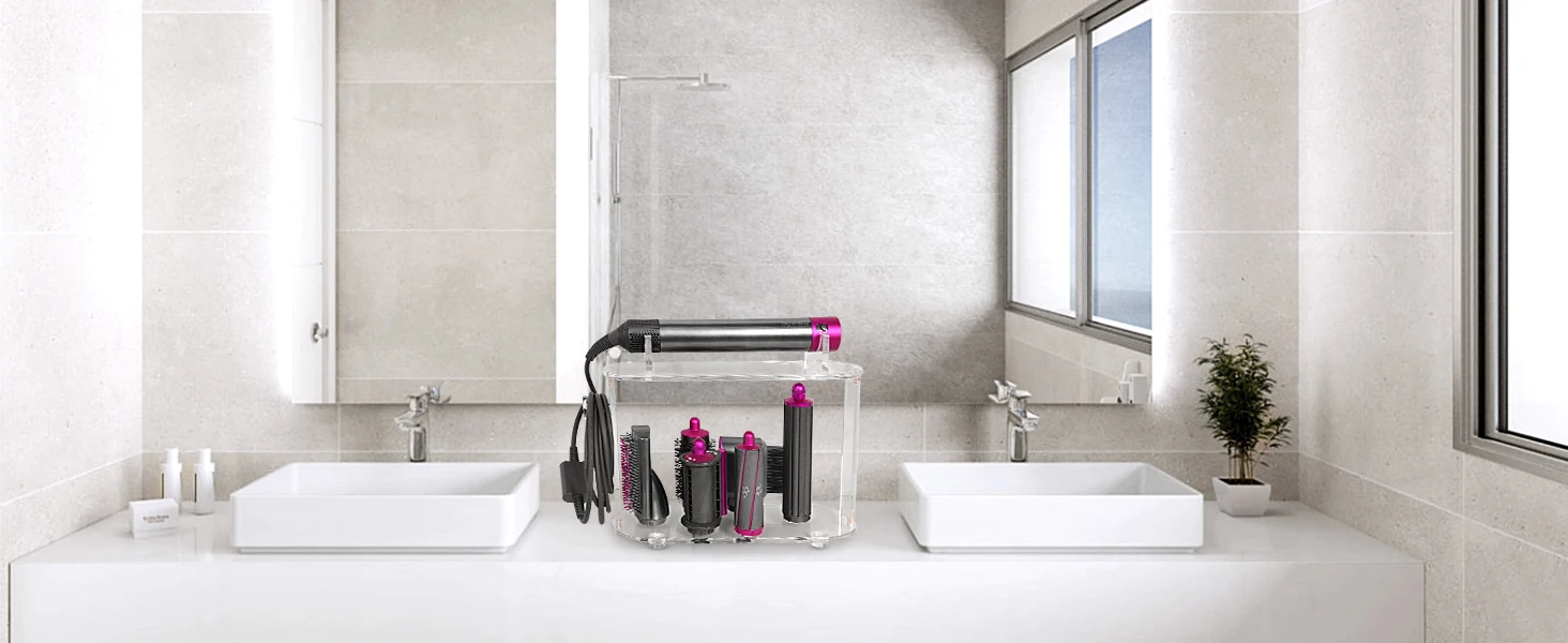 acrylic desktop holder for dyson airwrap
