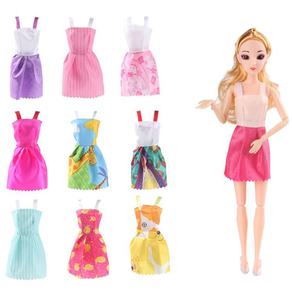 

11inch/29cm Hight with Summer Slip DressDoll Accessories Set for High-heeled Shoes Handbags Necklace for Girls Dress up games