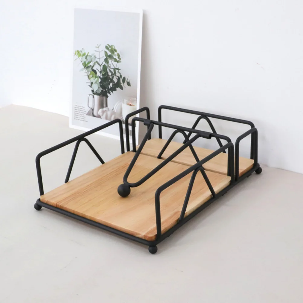 

Napkin Holder Storage Dispenser Paper Dining Table Farmhouse Room Decor Kitchen Stand Towel