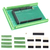 compatible with arduino mega 2560 mega2560 r3 shield terminal mega2560 double sided pcb prototype screw terminal shield kit