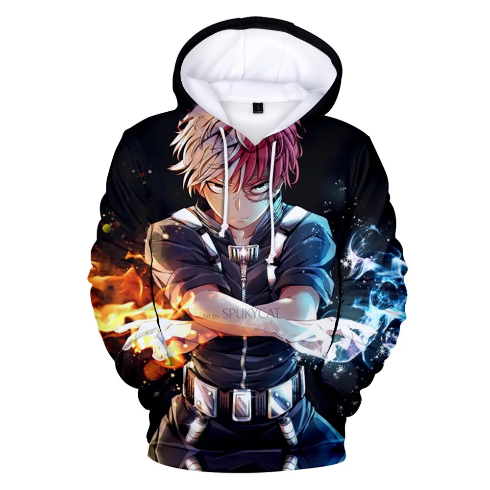 

My Hero Academia Cosplay Todoroki Anime Hoodies Himiko Toga Sweatshirts Boku No Hero Academia Izuku Midoriya Unisex Clothes