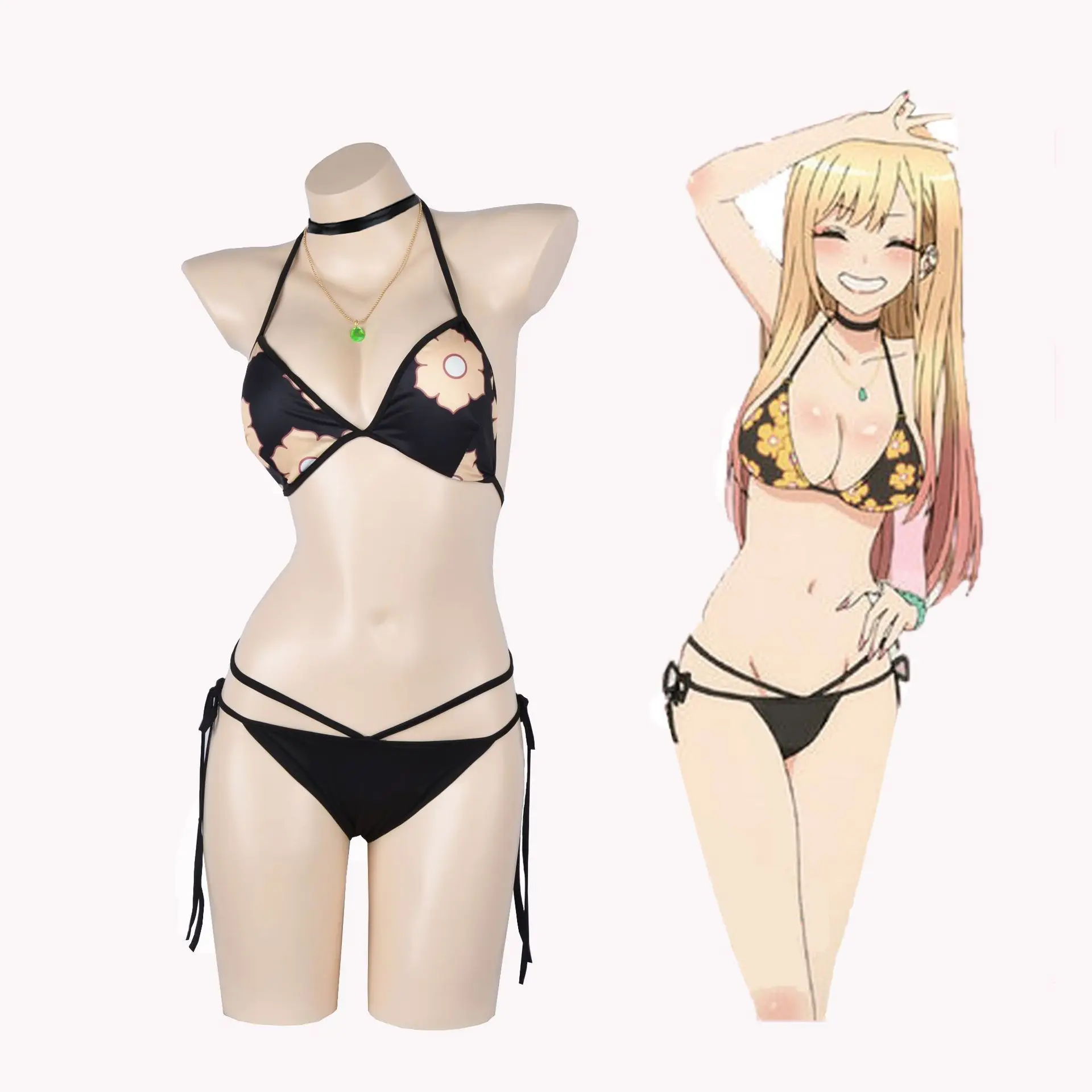 

New Arrived Anime My Dress-Up Darling Marin Kitagawa Cosplay Costume Swimwear Outfits Halloween Carnival Suit