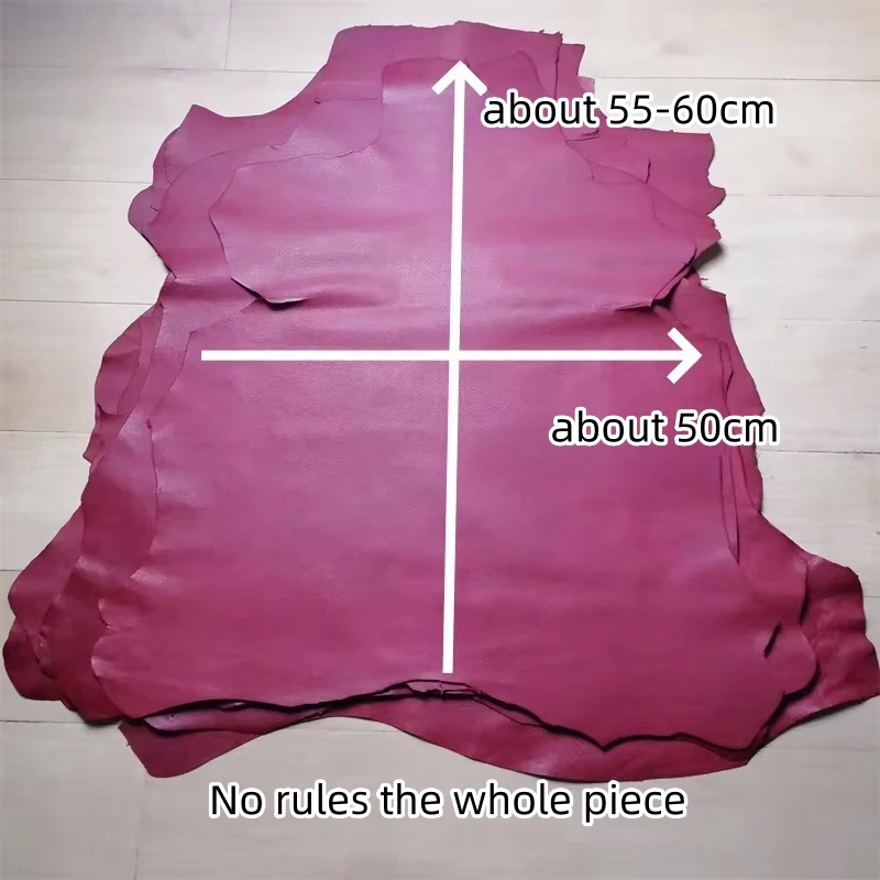 Черно-красная овчина толщиной 1 мм. Кожа первого слоя. Натуральная кожаная ткань.