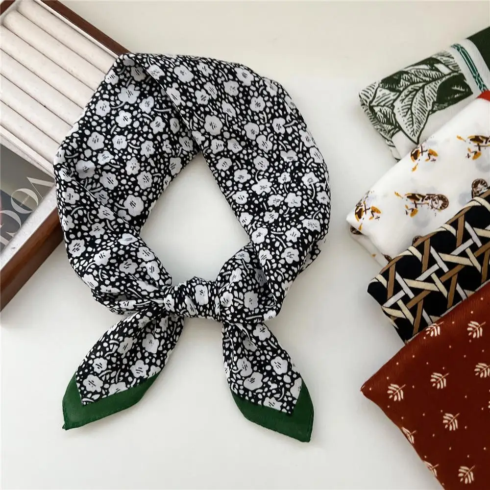 65 см хлопковый льняной квадратный шарф декоративная шаль шейный платок женский