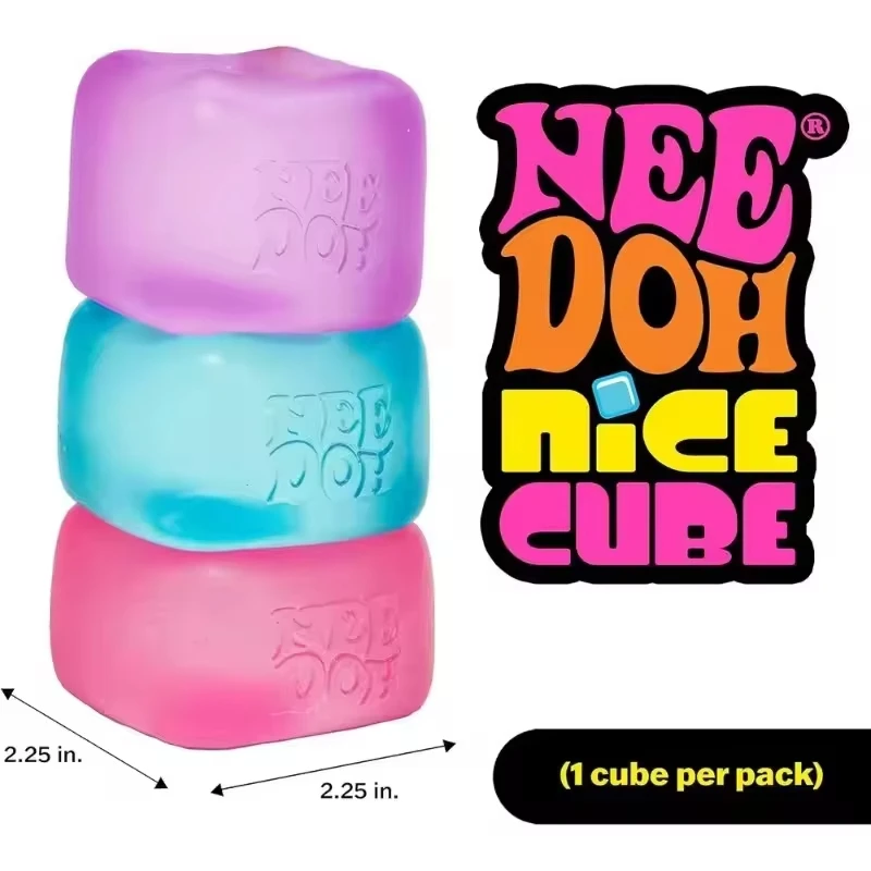Фото Новинка 2026: Сенсорные игрушки Schylling Needoh Nice Cube – антистрессовые блоки, головоломки для снятия стресса и давления, сувенир для детей №2