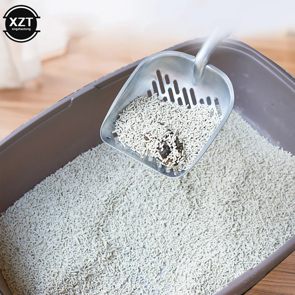 

Cat Litter Scoop Big Metal Litter Scoop for Kitty Sifter with Deep Shovel and Ergonomic Handle Pet Cleaning Tool