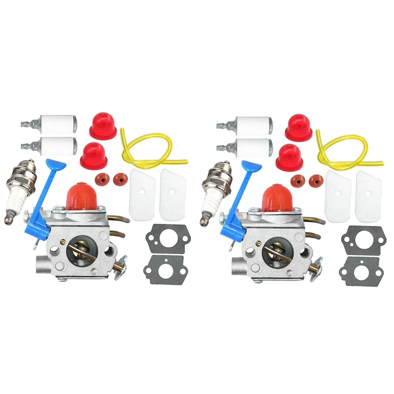 

2X Carburetor Gaskets Filters Kit For Husqvarna 124L 125L 125Ld 128C 128Cd 128L 128Ld 128R Trimmer