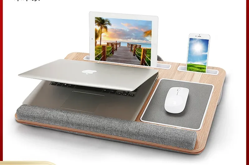 

Desk Bed Desk Lazy Household Simple Computer Desk Solid Wood Notebook Student Dormitory Bedroom Large Size|Laptop Desks