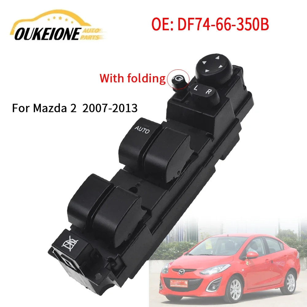 

Для Mazda 2 M2 2007-2012 2013, передняя левая сторона водителя, электрический главный переключатель управления стеклоподъемником, кнопка регулятора DF74-66-350B