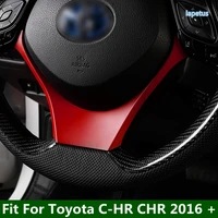 modified accessories for toyota c hr chr 2016 2022 car styling steering wheel sequins sticker trim cover interior moulding abs