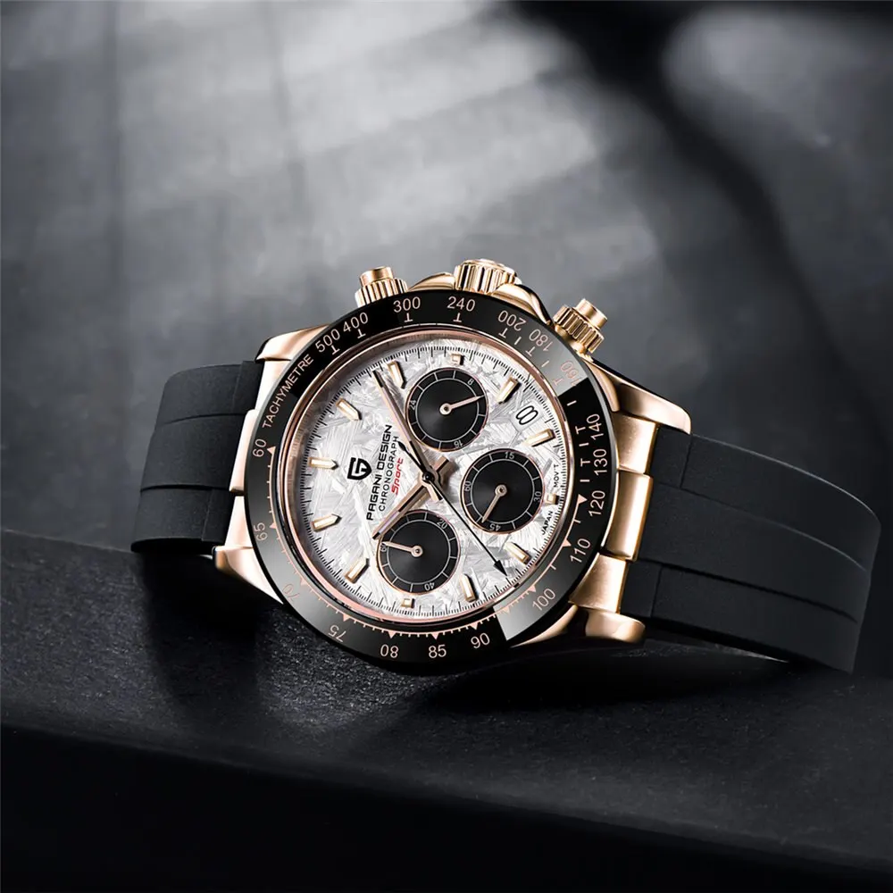 2024 Новые мужские спортивные кварцевые часы PAGANI DESIGN деловые VK63 лучший бренд