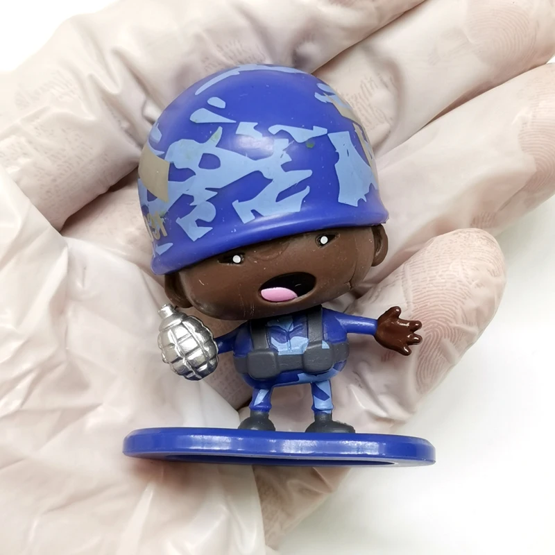 4 шт. маленькая серебряная армейская бомба зомби SWAT фигурка солдата из ПВХ модель