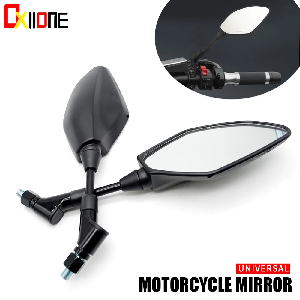 

Зеркало заднего вида для мотоцикла, универсальное антибликовое синее из АБС-пластика, для скутеров Aprilia, Honda, Yamaha, Suzuki