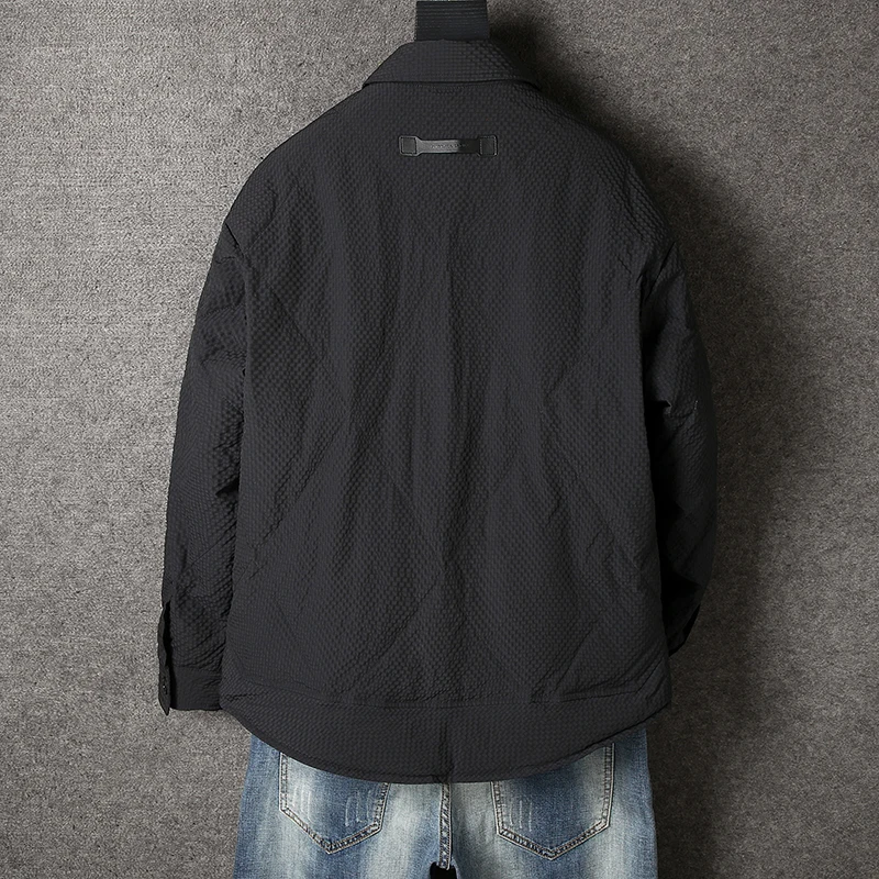 2024 новый стиль зимняя куртка из 90% белого утиного пуха мужские модные утепленные