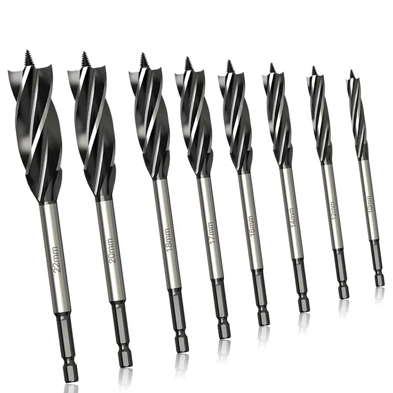 

Woodworking Bit Hole Four-slot Drill Cutter Tools Bits Hexagonal Carpenter Shank Auger Drill Opener Universal