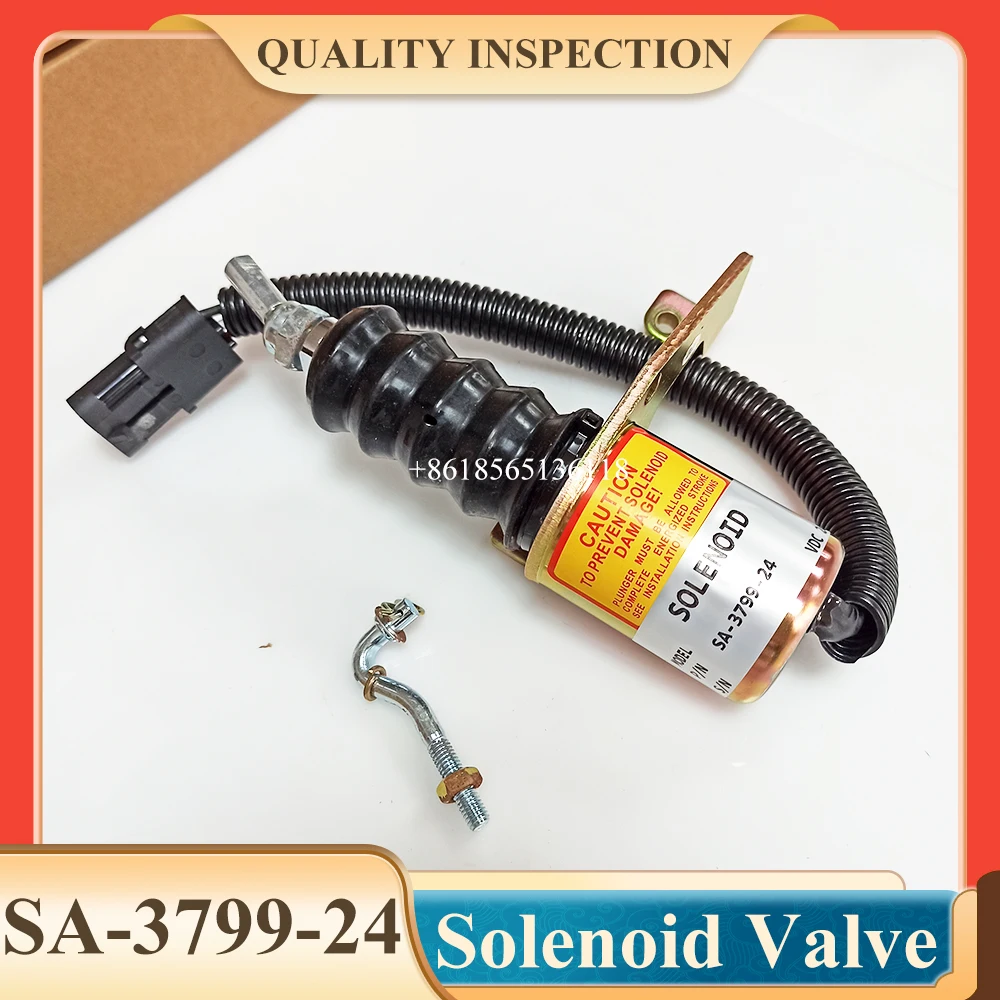 SA-3799-24 Электромагнитный клапан отключения подачи топлива 24 В установленный