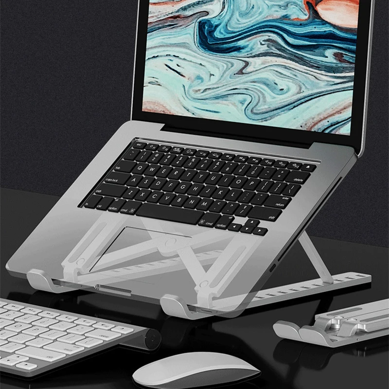 

16 Inches Portable Laptop Stand MacBook Pro Notebook Stand Foldable Aluminium Alloy Tablet Stand