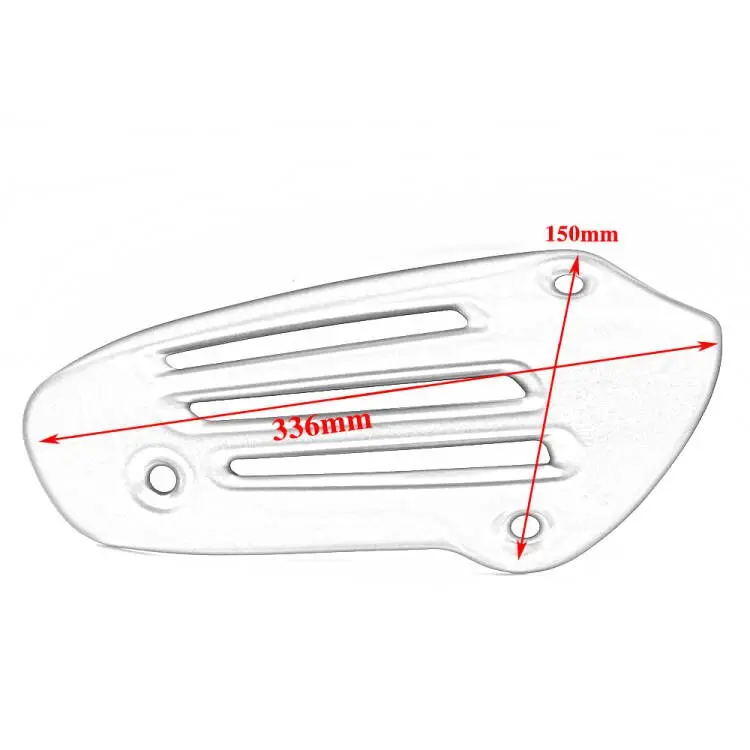 Крышка выхлопной трубы защитный глушитель подходит для Vespa Sprint150 Primavera Lxv 125 150 ABS