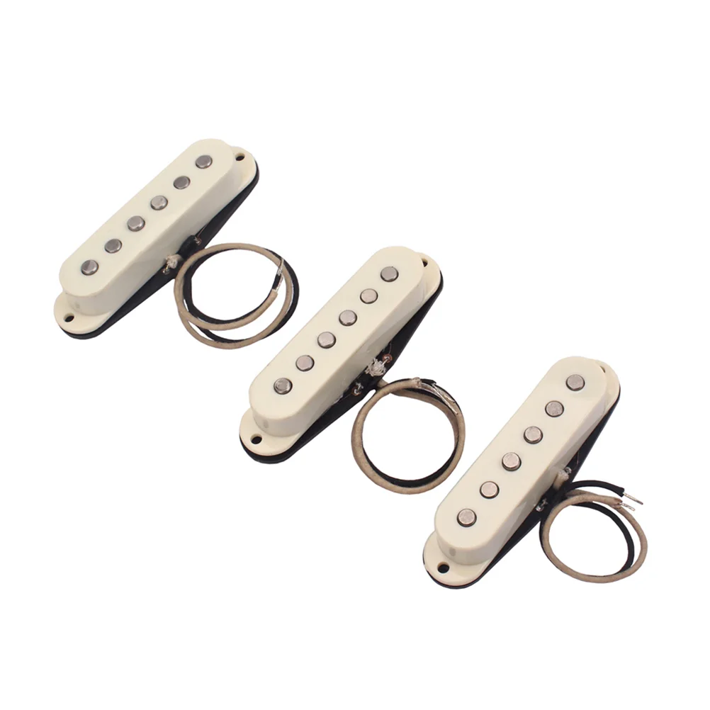 

Set of 3 SSS Standard Magnet Pickups Bridge Neck Middle Pickups for Electric Guitar Replacement Parts Accessories