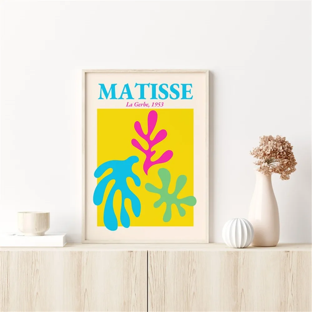 Современное искусство Matisse Настенный декор абстрактная картина милые розовые и