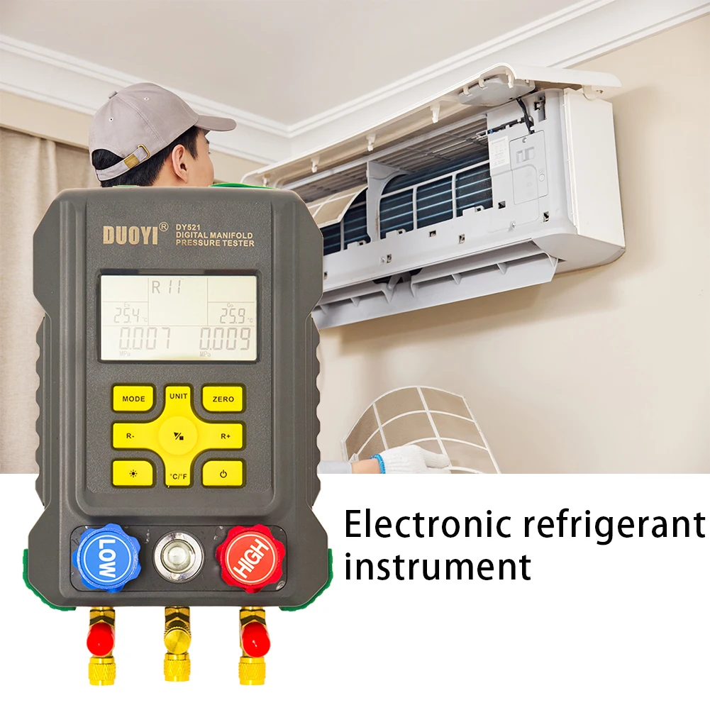 

Цифровой измеритель для трубопроводов, вакуумный прибор для измерения давления и температуры в системах кондиционирования и кондициониро...