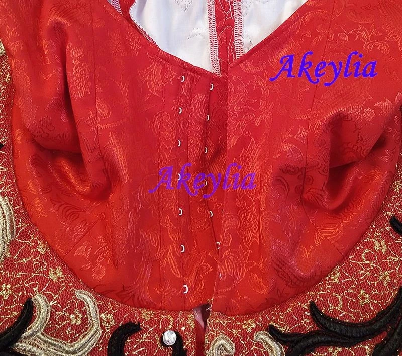 Балетная пачка Akeylia Kitri для взрослых черная/красная