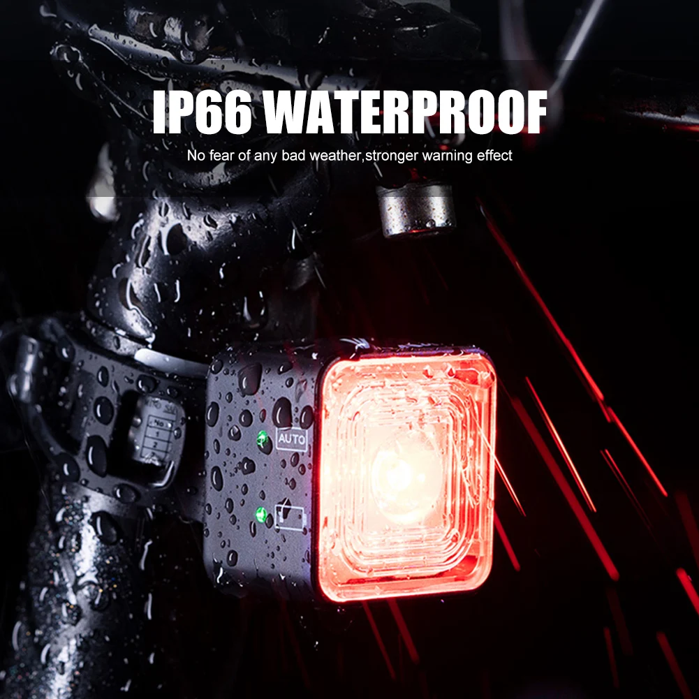 Велосипедный умный тормозной фонарь с датчиком яркости лм задние/передние