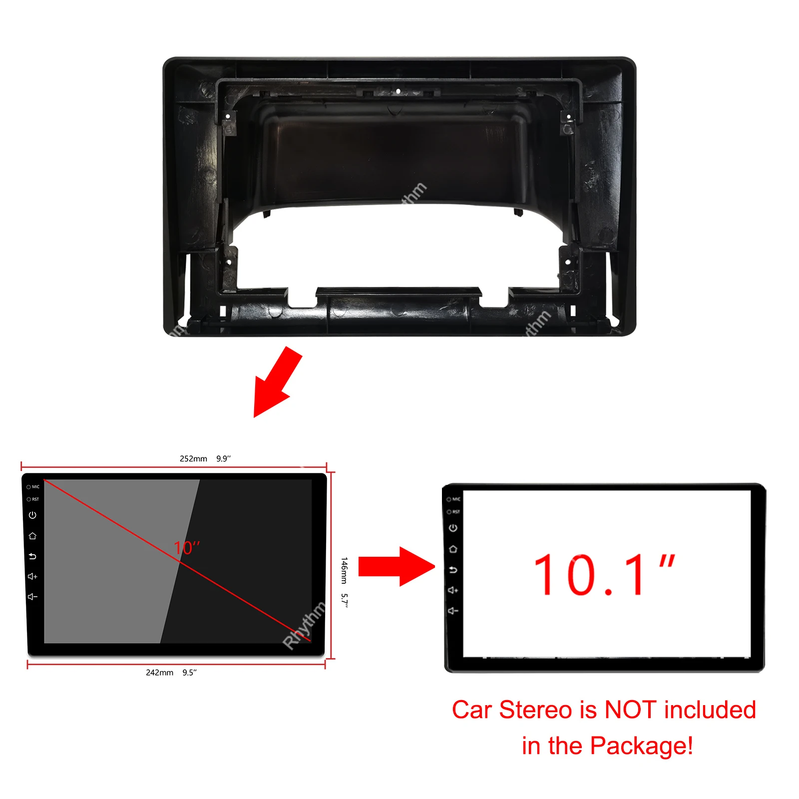 Автомобильная облицовка 10 1 дюйма для Chevrolet Captiva 2021 двойная Din Облицовка DVD рамка